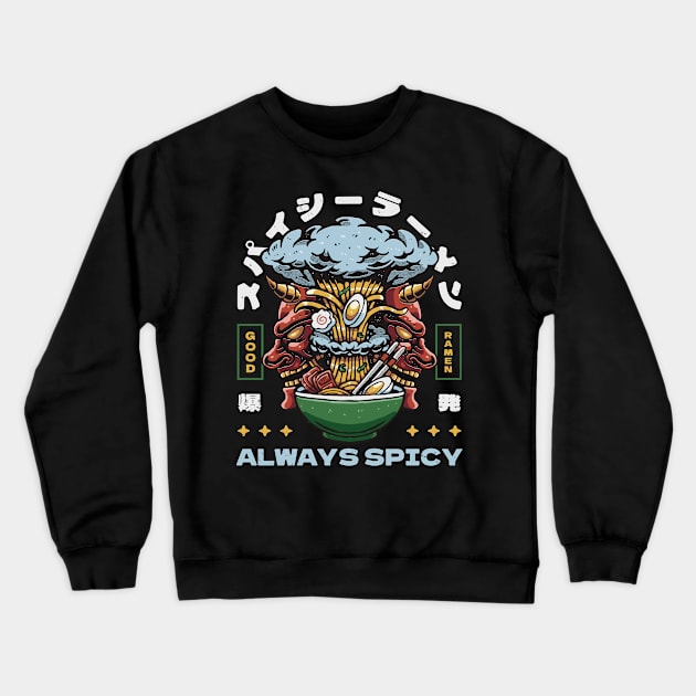 Spicy Ramen Crewneck Sweatshirt by Rexgraphic